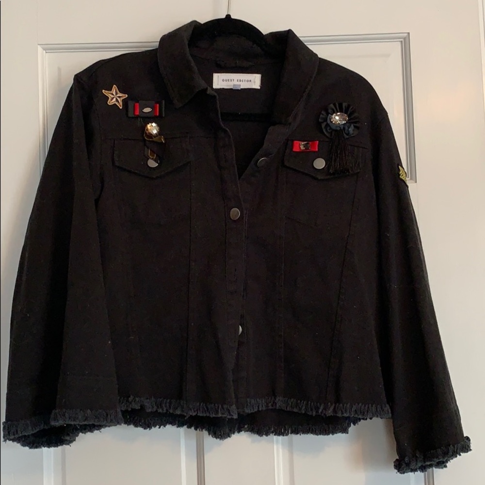 Anthropologie Guest Editor Army Jacket S